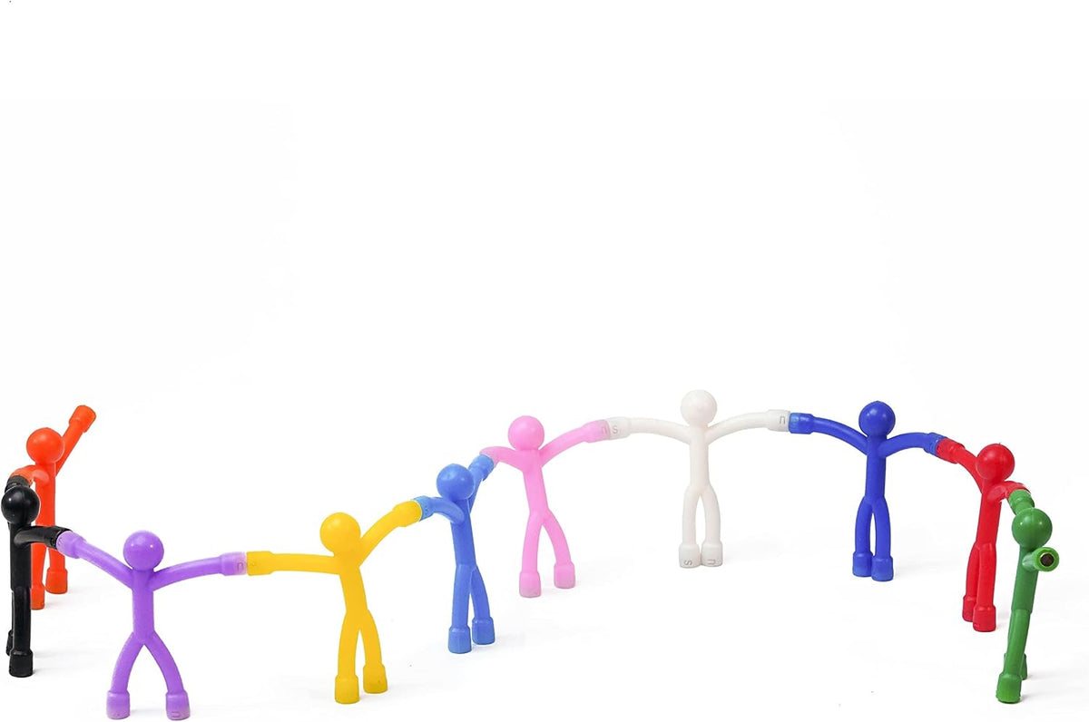 Magnetic Fidget Figures | Travel Toys for Kids (10-Piece Solid)