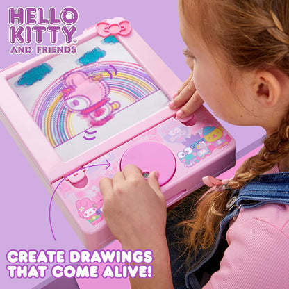 Hello Kitty and Friends Color Motion Animation Tablet, Turn Drawings into Hello Kitty with 20 Design Inserts, Coloring Markers, Drawing Pad Tablet, Sanrio Stuff, Sketch Pad